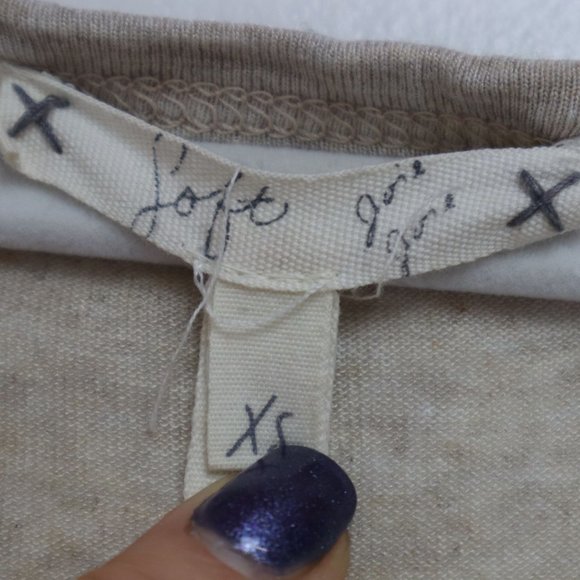 Soft Joie Women's Size XS Apollo Striped Long Sleeve Shirt Top Scoop Neck Rayon - Picture 4 of 5